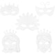 Creative Company Fairy Tale Masks, H: 13,5-25 cm, B: 17-25 cm, 230 gr, bianco, 16 pezzo 1 scatola