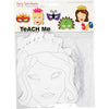 Creative Company Fairy Tale Masks, H: 13,5-25 cm, B: 17-25 cm, 230 gr, bianco, 16 pezzo 1 scatola