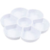 Paleta Creativ Company en forma de flor, d 17,5 cm, blanco, 1 unidad