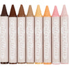 Colortime waskrijt, l: 10 cm, d 15 mm, colori della pelle, 8 pezzi 1 scatola
