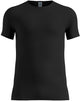 Odlo active light base layer shirt met ronde hals en korte mouwen - mannen - zwart - s