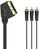 Hama video cable scart plug - 3 cinch plugs (video stereo) 1.5 m