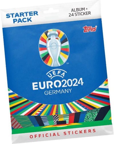 Topps - uefa euro 2024 - adesivi pacchetto iniziale