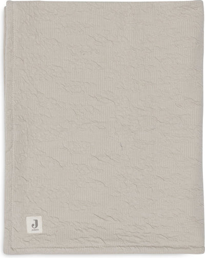 Jollein - copertina lettino 100x150cm - coperta bebè - onde morbide - velluto nocciola