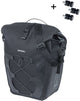 Basil para una sola bicicleta navegador impermeable mik 22 litros 19 x 27 x 41 cm negro