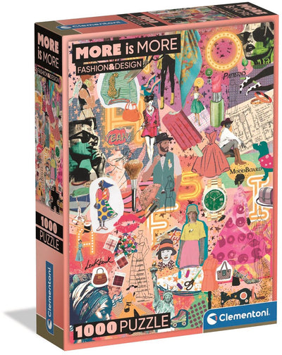 Clementoni - puzzle - 1000 pezzi - fashion design - puzzle per adulti
