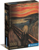 Clementoni - puzzle - 1000 pezzi - l'urlo di munch - puzzle per adulti e bambini dai 14 anni
