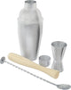 Point-virgule cocktail set - 4-piece - with bar spoon, measure, pestle, cobbler shaker