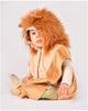 Disfraz de león den goda fen - mini capa con capucha - 86-110 cm - 1-4 años - marrón