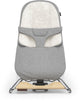 Uppababy - mira stella - mecedora - hamaca - gris - estructura plateada con base de madera - bebé y niño pequeño - mecedora 2 en 1 - relax