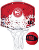 Set da minibasket Wilson NBA Hawks con palla e mini-canestro multicolore