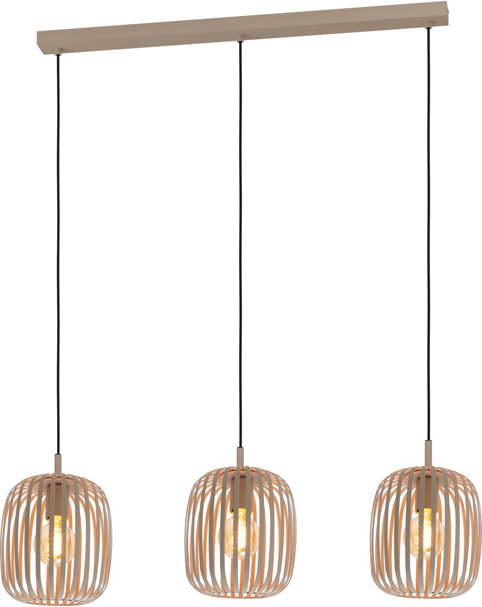 Eglo romazzina hanglamp - e27 - 90 cm - zandkleur
