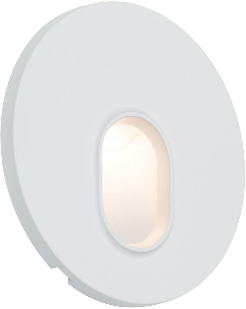 Paulmann led-wandinbouwlamp wall rond 78 mm 1,1w 65lm 230v 2700k wit