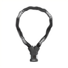 Abus fietsslot kettingslot - yardo fingerprint 7807f - security level 8 - zwart - 85 cm - geschikt voor elektrische fietsen en stadsfietsen