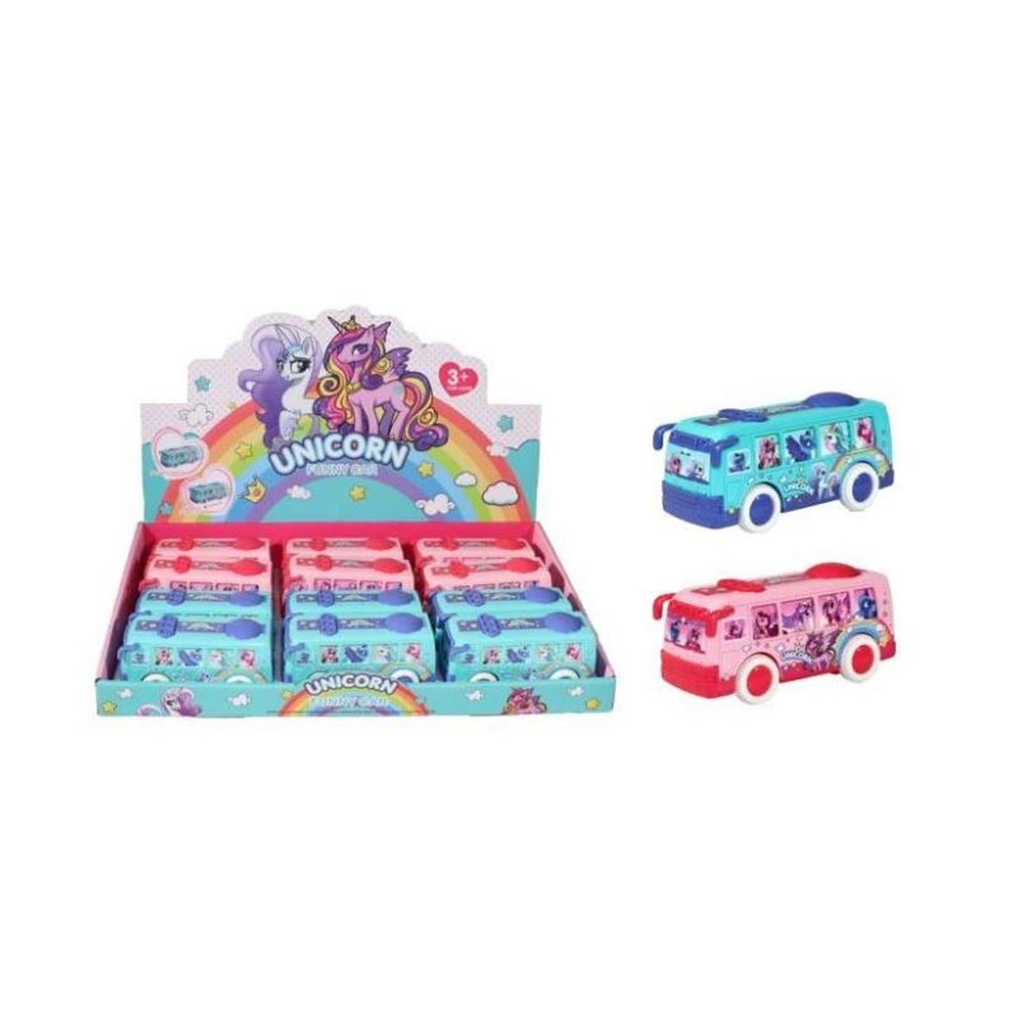 Bus unicornio friccion 12cm