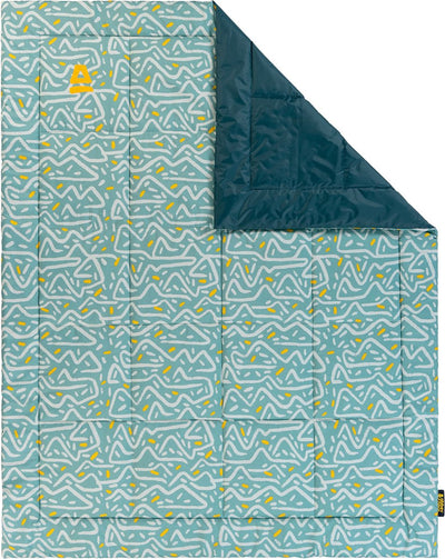 Abbey camp picknickkleed - gevoerd picknick plaid - 140x180 cm - blauw