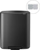 Brabantia bo prullenbak - 2 x 30 liter - afvalscheiding - confident grey