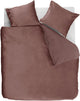 Ambiante velvety dekbedovertrek - tweepersoons - 200 x 200 220 cm - roze