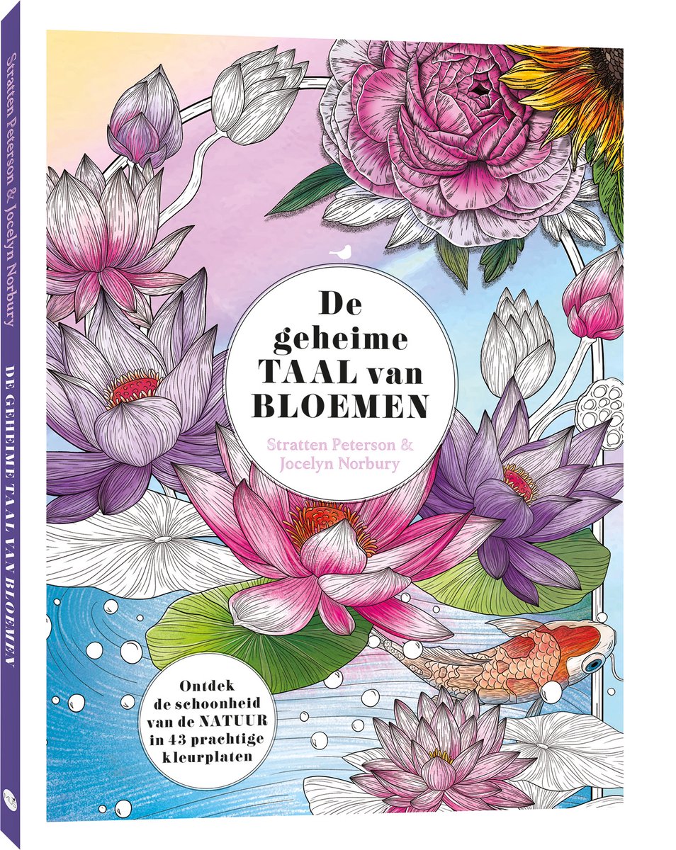 Editori Bbnc il linguaggio segreto dei fiori - libro da colorare per adulti