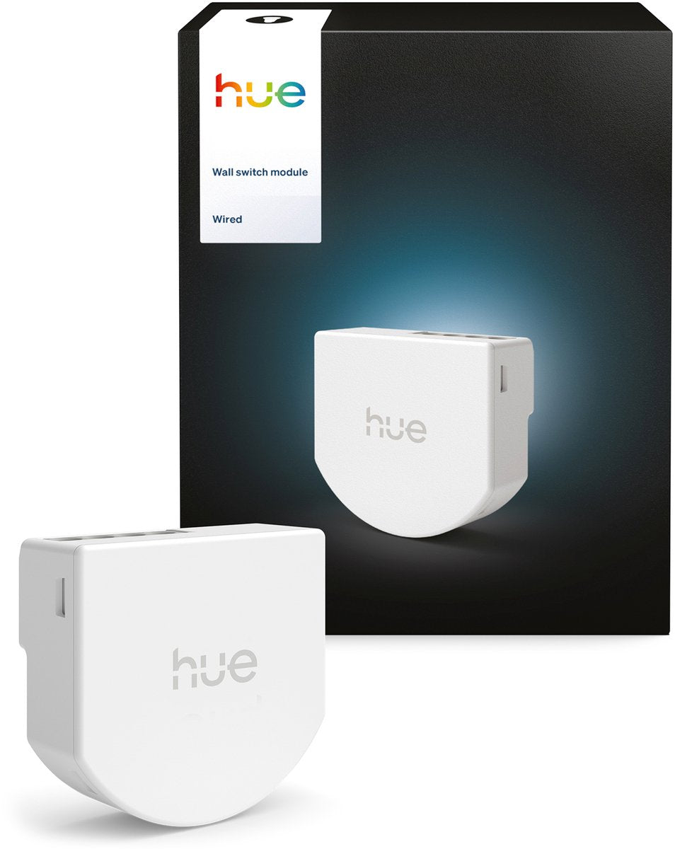 Interruptor de pared con cable Philips Hue - contiene 1 módulo - sin baterías, requiere cable neutro - iluminación inteligente