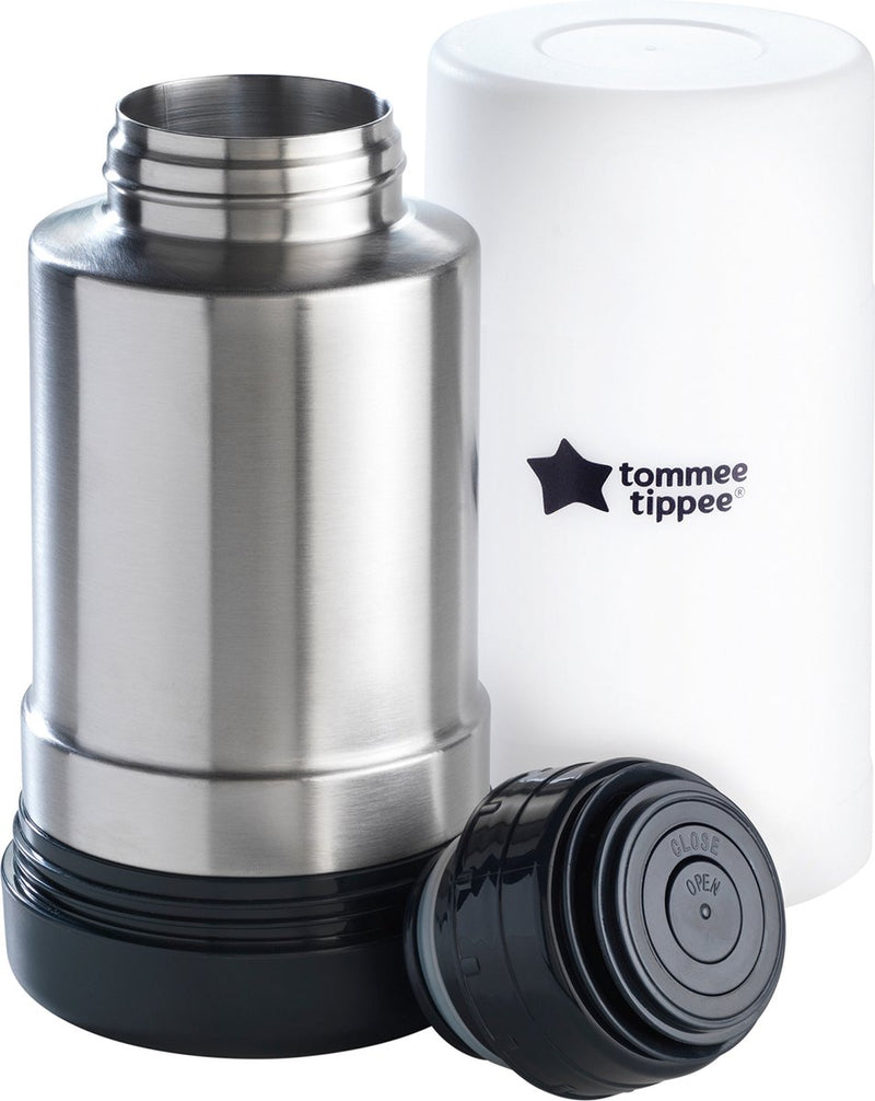Tommee tippee más cerca de la naturaleza - biberones y calentador de alimentos portátil - ideal para viajar - aislado térmicamente - acero inoxidable con tapa a prueba de fugas
