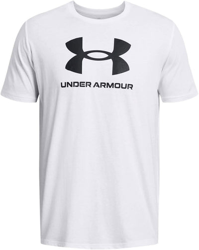 Under Armor UA Sportstyle Logo Update SS-WHT Men's Sports Shirt - White - Black