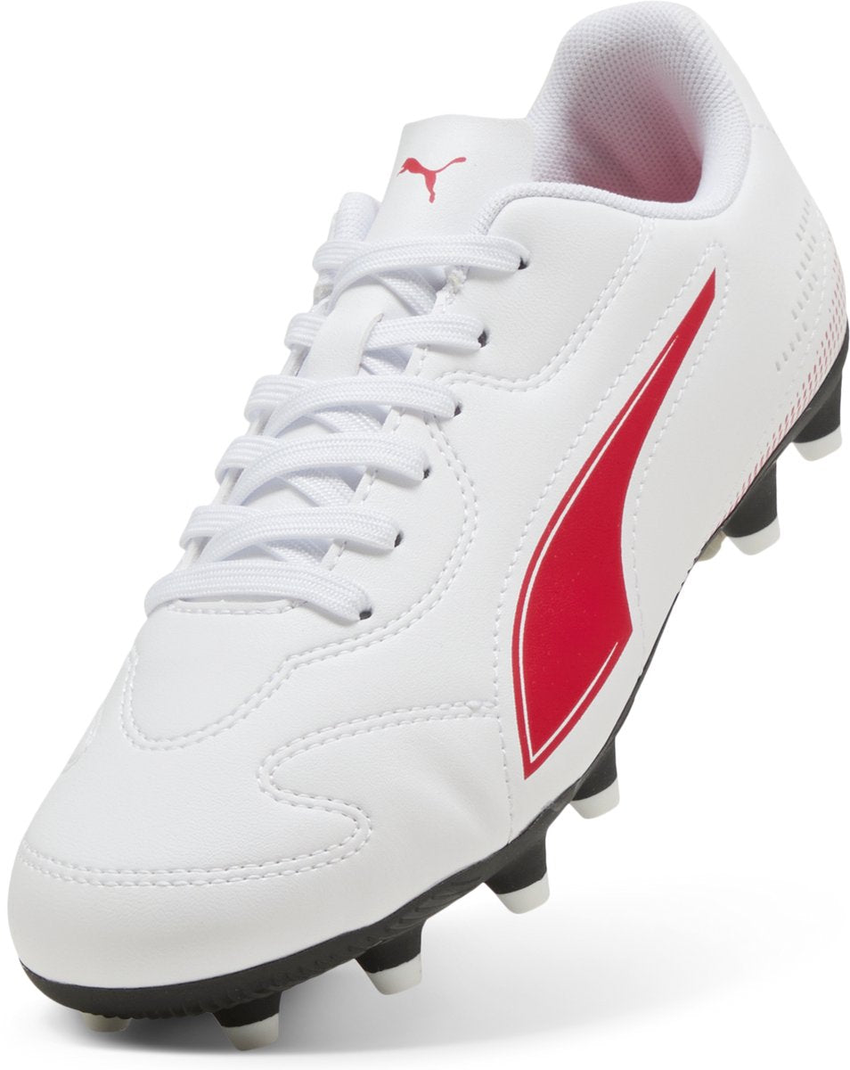 Scarpe sportive unisex Puma vitoria ii fg ag jr - bianche-rosse