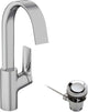 Miscelatore lavabo monocomando Hansgrohe Vivinis 210 con bocca girevole e piletta estraibile cromo