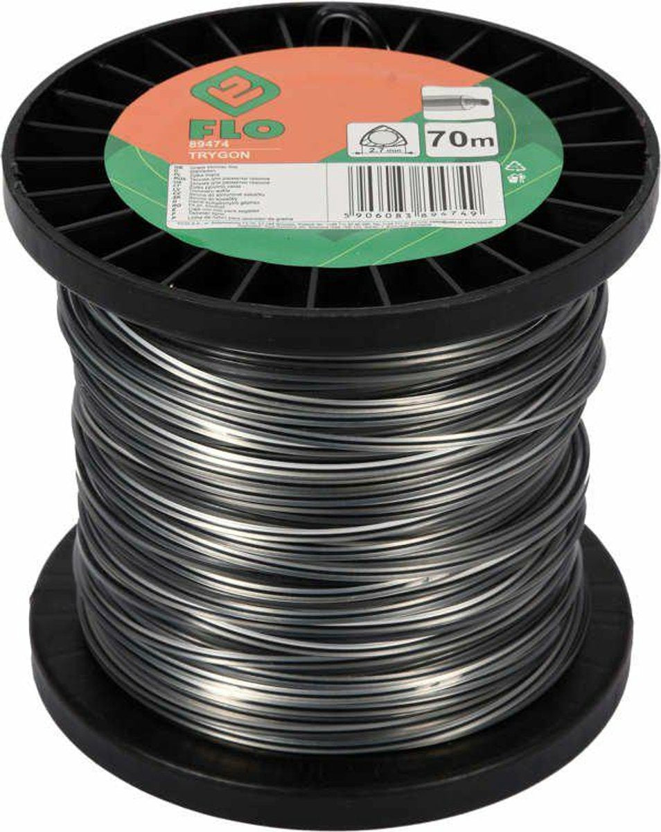 Flo trygon - professionele trimmerdraad - driehoekig profiel - nylon material - 2,7mm - 70m