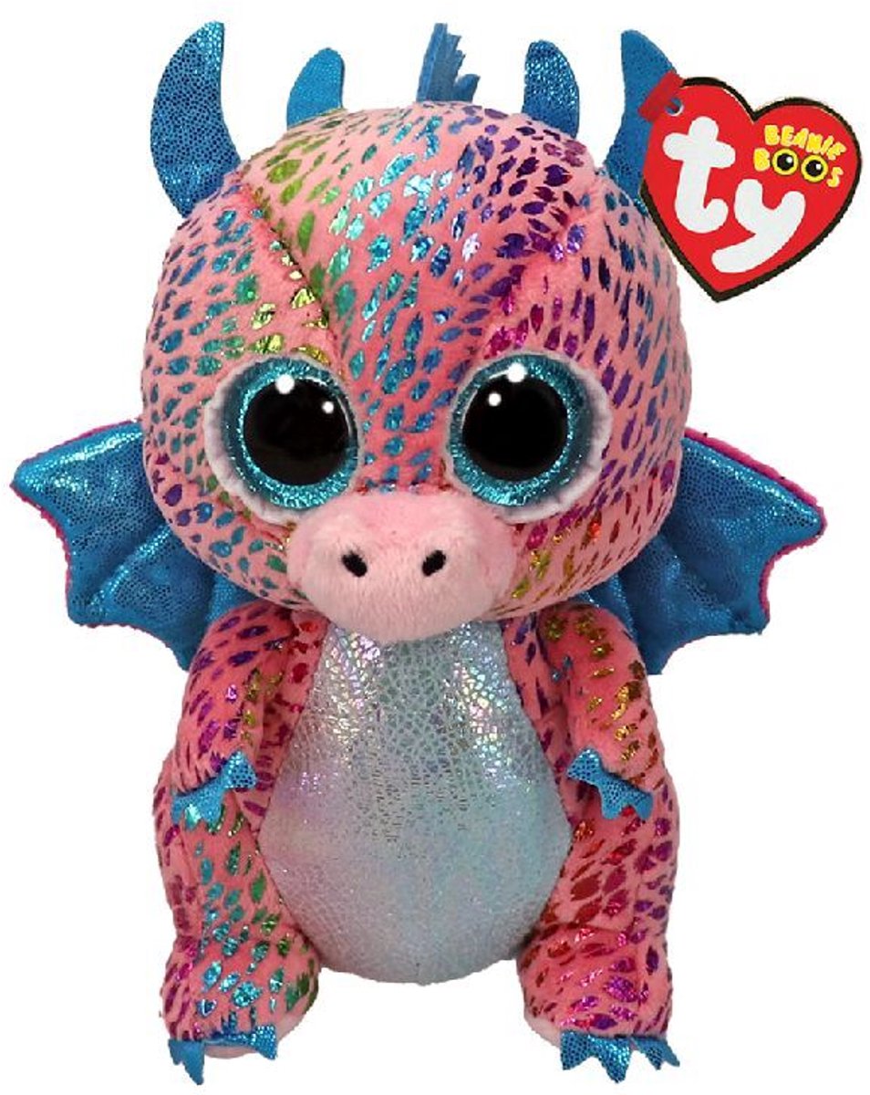 Ty Beanie Boos peluche dragón Flint 15 cm