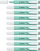Stabilo swing cool - markeerstift - perfect voor onderweg - pastel - vleugje turquoise - doos 10 stuks