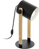 Lampada da tavolo Eglo in corno - 1 luce - 42 cm - E27 - legno nero - legno FSC