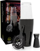 Leopold vienna - cocktail set boston rvs zwart (cocktail shaker, pipet, strainer) moederdag giftset