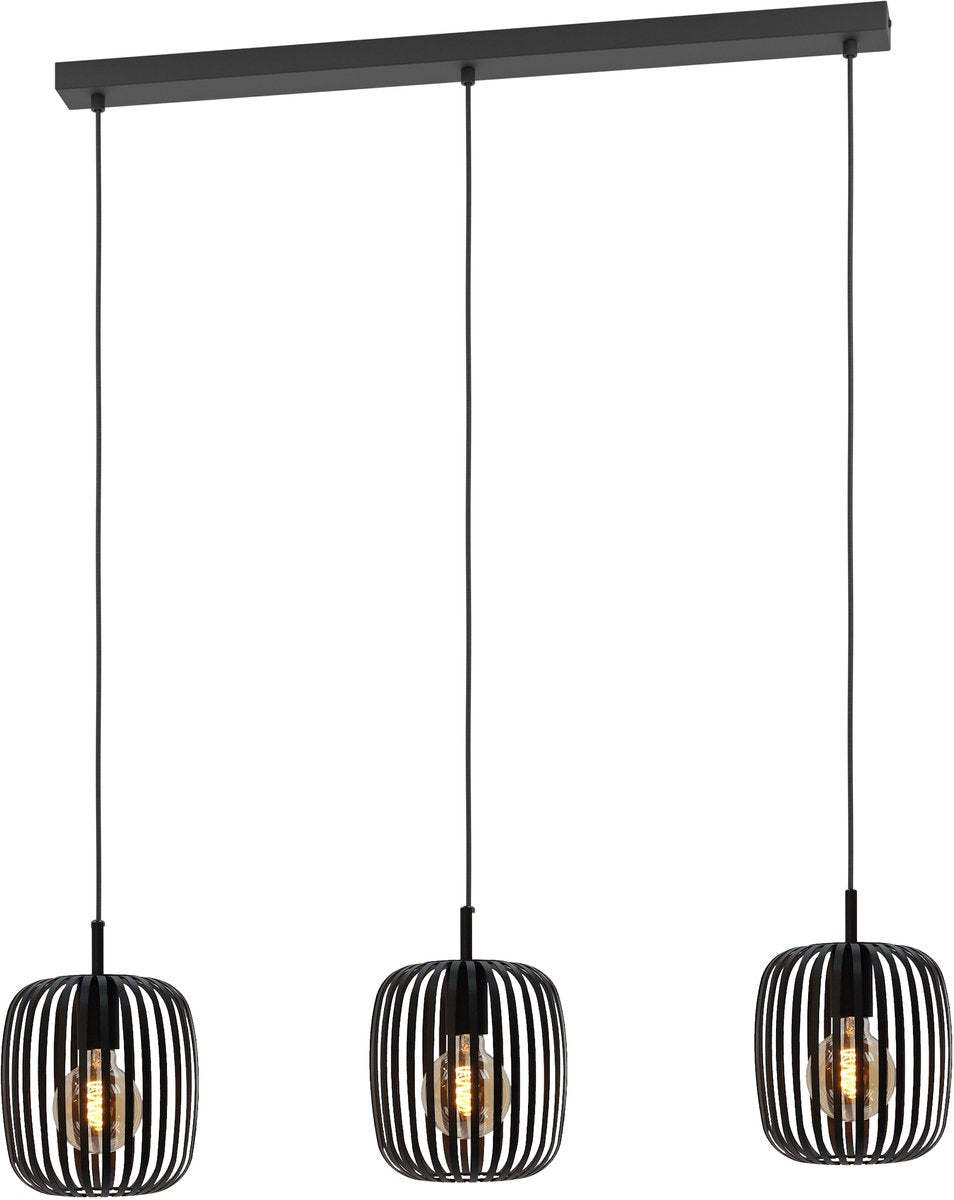 Eglo romazzina hanglamp - e27 - 77 cm - zwart