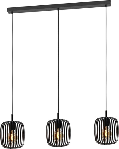 Lampada a sospensione Eglo Romazzina - e27 - 77 cm - nera