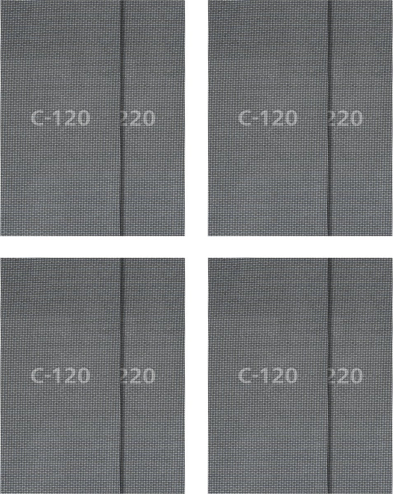 Wolfcraft - Set reti abrasive per cartongesso da 16 pezzi - 115 x 280 mm - grana 120 + 220 - 8644000