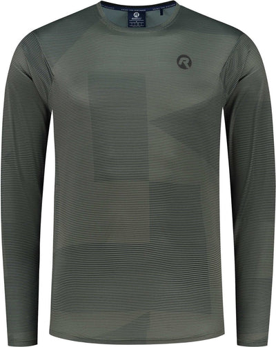 Rogelli advntr core mtb camiseta hombres - mangas largas - verde negro