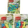 Jungle expedition stretch reptielen 10cm 6 stuks op kaart