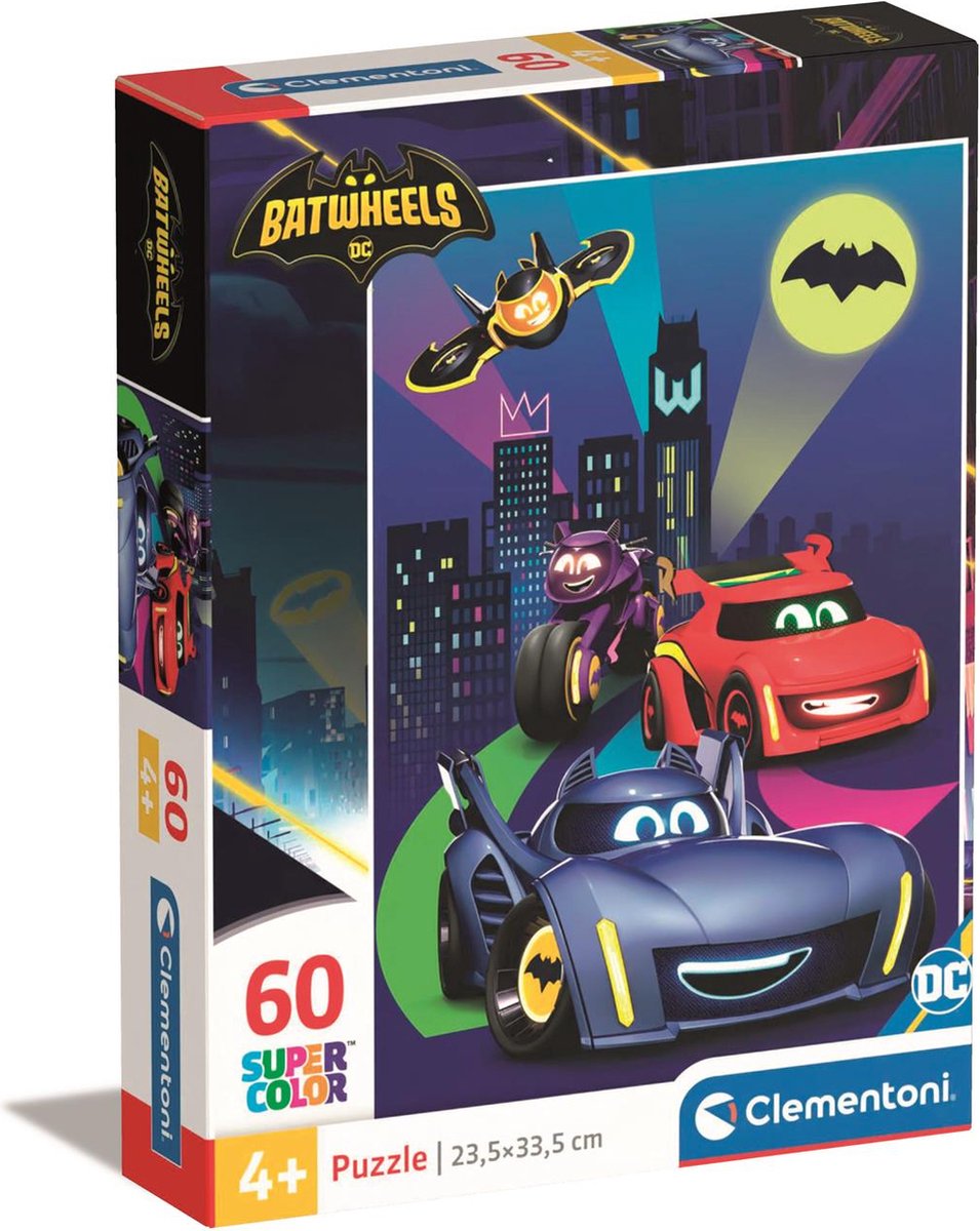 Clementoni jigsaw puzzle Super Color Batwheels, 60st.