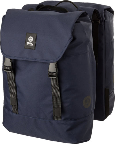 Agu dwr bolsa doble para bicicleta urban azul marino