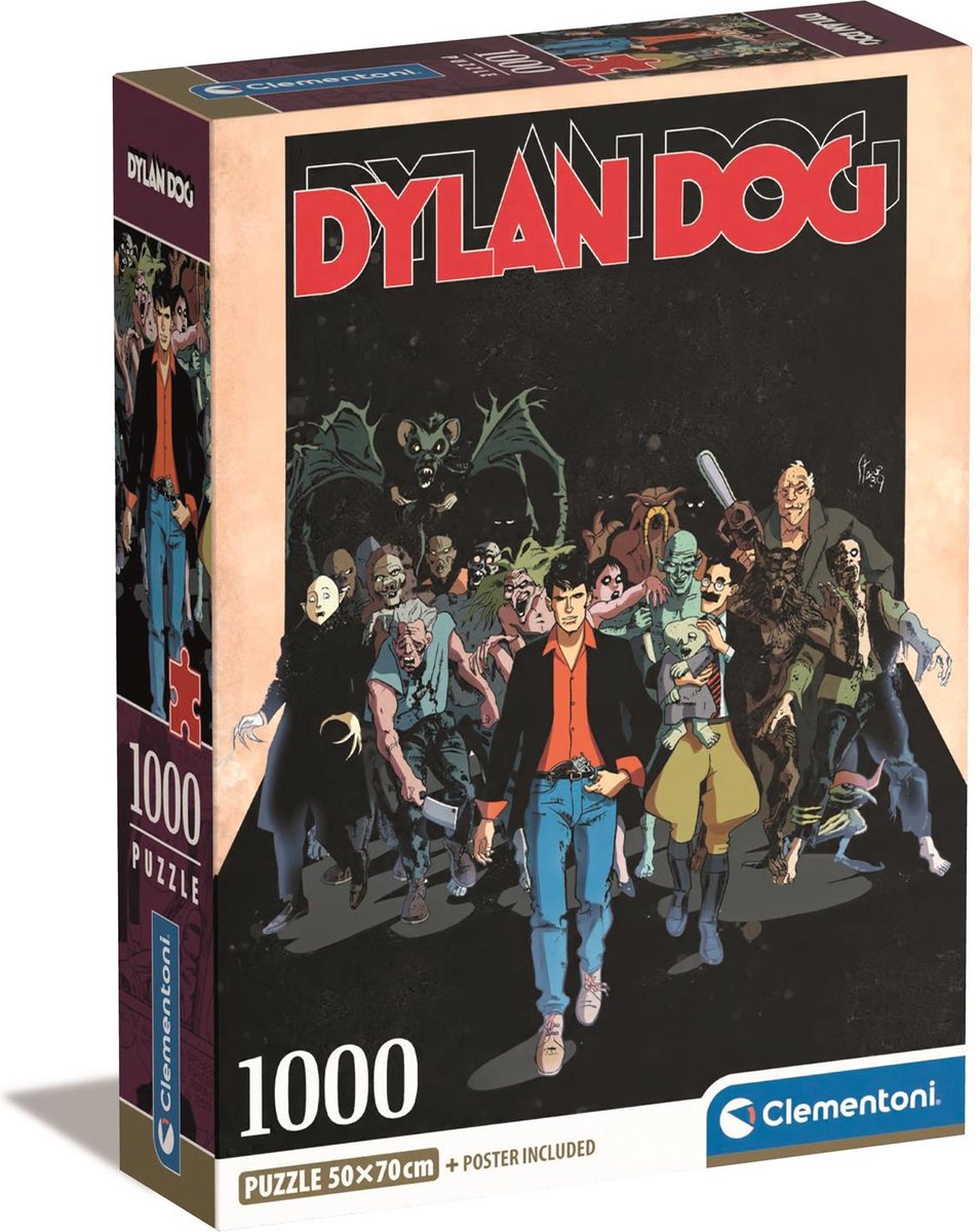 Clementoni - rompecabezas - 1000 piezas - dylan dog - rompecabezas para adultos