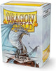 Dragonshield dragon shield - bustine per carte formato standard argento opaco 100x
