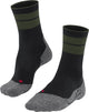 Falke tk stabilizing anti-blaar dik wol functioneel materiaal wandelsokken heren zwart - maat 46-48