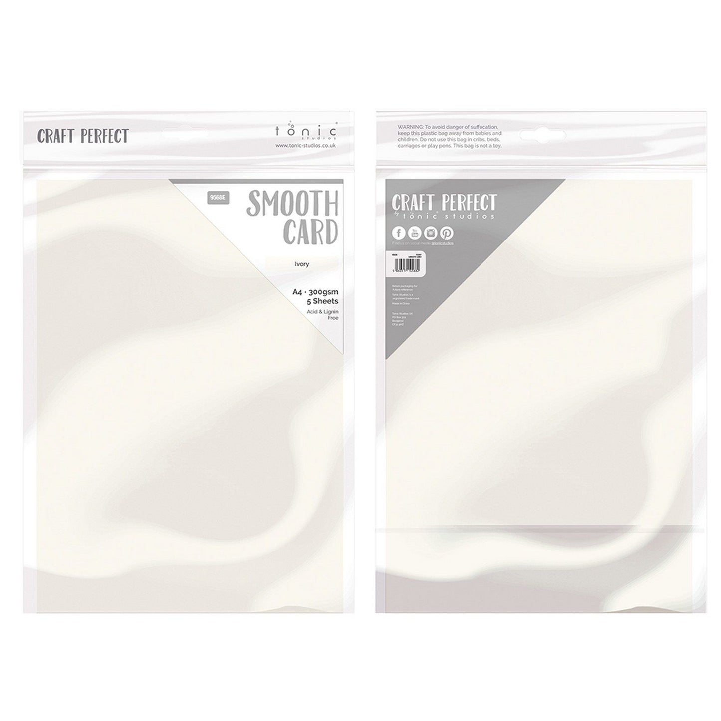 Craft perfect by tonic studios craft perfect • smooth card a4 300g ivory 5pcs
