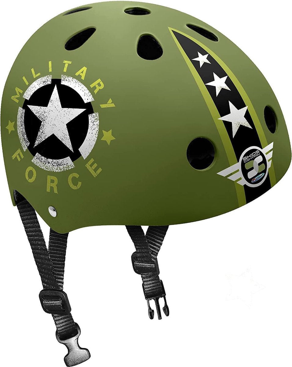 Stamp helmet skids control military junior eps abs green size 54-60
