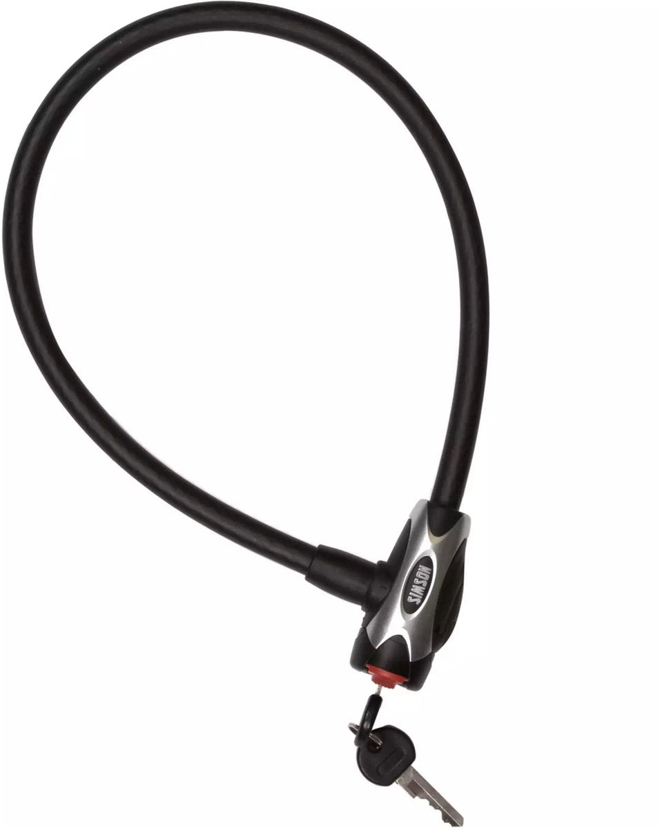 Simson Cavo Lock acciaio 12x65 cm nero