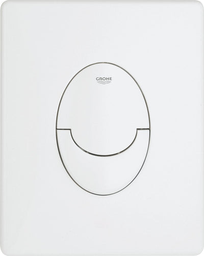 WC Grohe skate air control panel - verticale - doppio scarico - plastica - bianco alpino