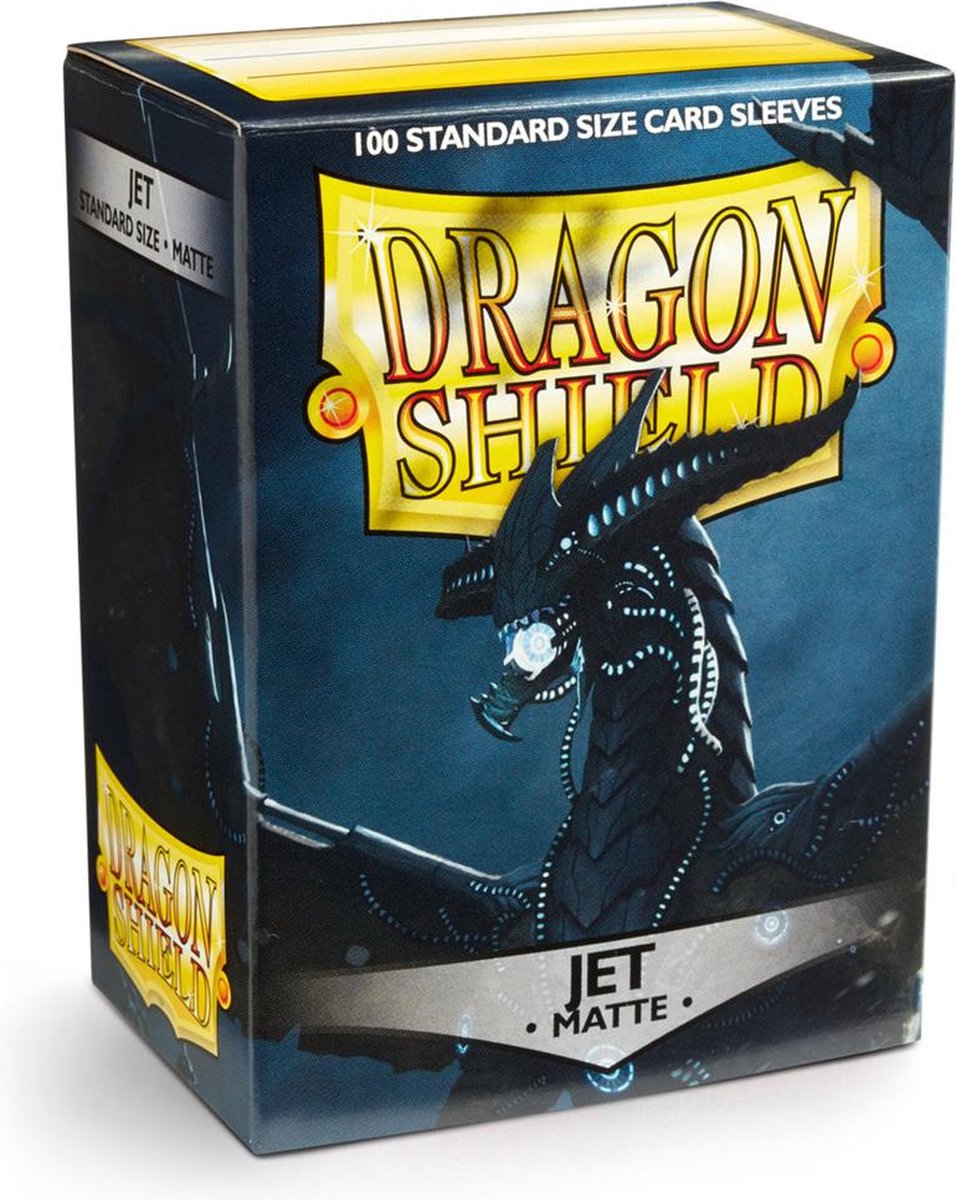 Mangas de dragón Dragon Shield mate - 100 piezas - negro azabache