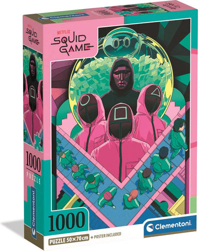 Clementoni - puzzle - 1000 pezzi - gioco calamari 2 - puzzle per adulti
