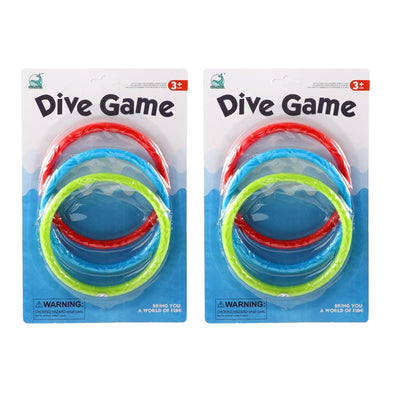 Anelli per immersione 3 pezzi su cartoncino